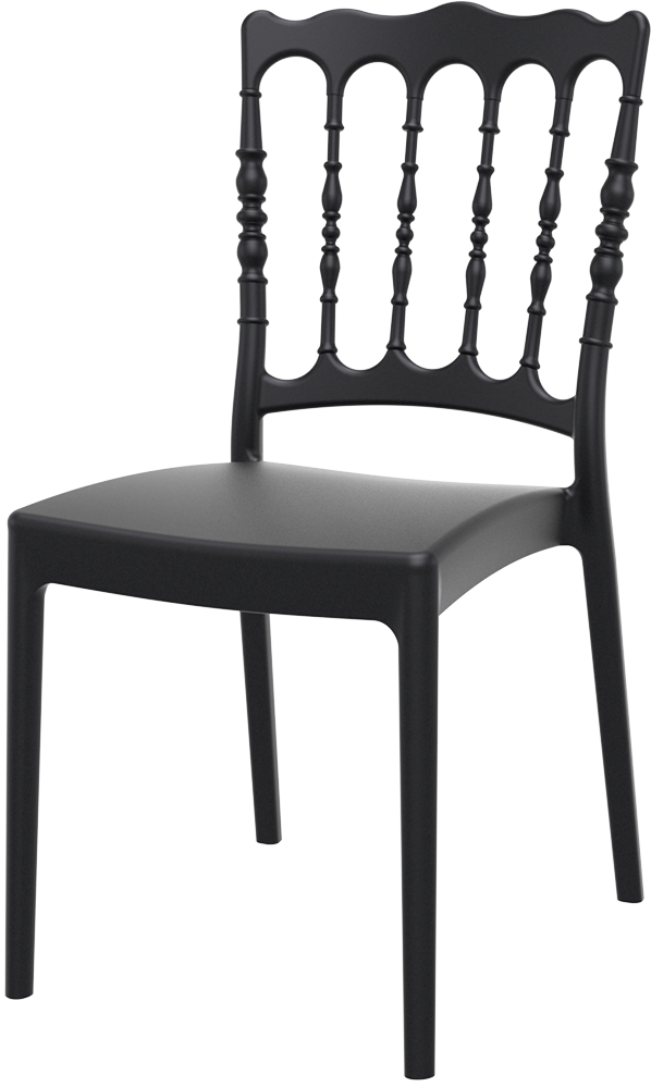 Chaise empilable NAPOLEON/ Noire