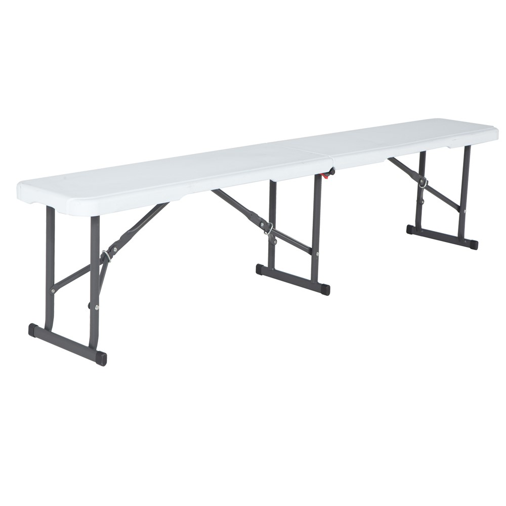 Set Brasserie Table pliante et 2 bancs pliants 183cm