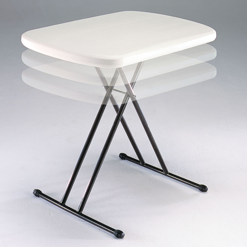 Table pliante ajustable 66 cm / 3 hauteurs réglables - Table pliante - Table  pliante polyéthylène