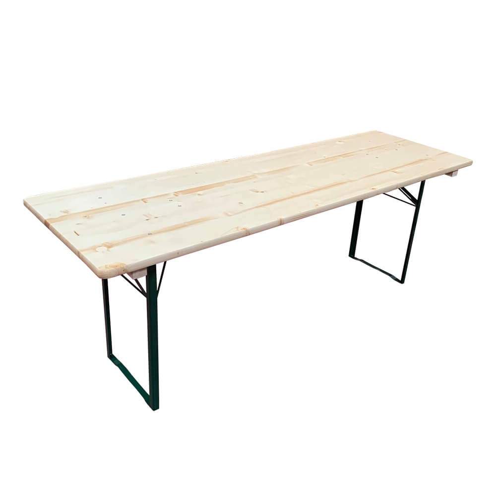 Table brasserie 220x70cm (BANCS NON COMPRIS) / Piètement cornière