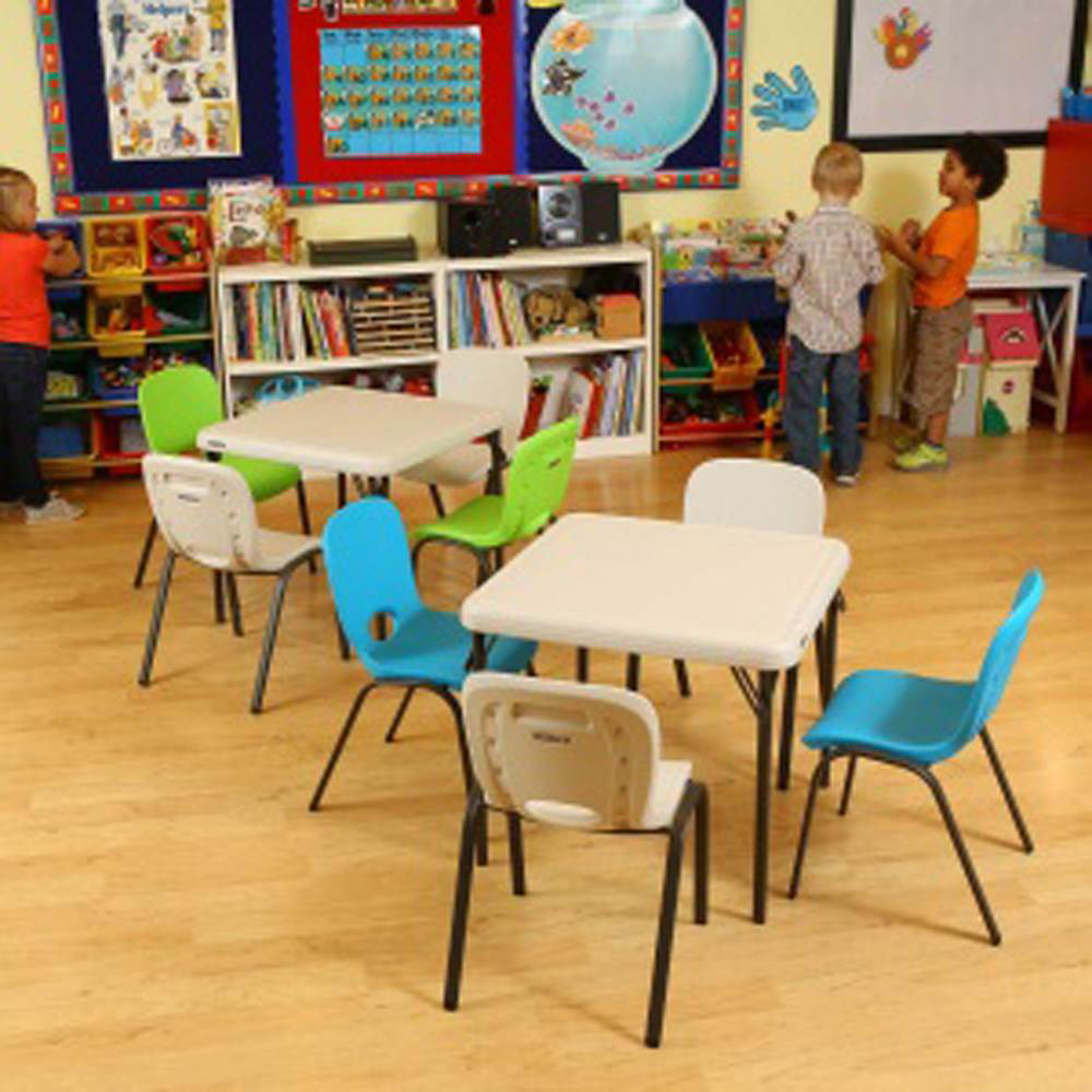 Table Pliante Carrée pour Enfants - 4 Personnes