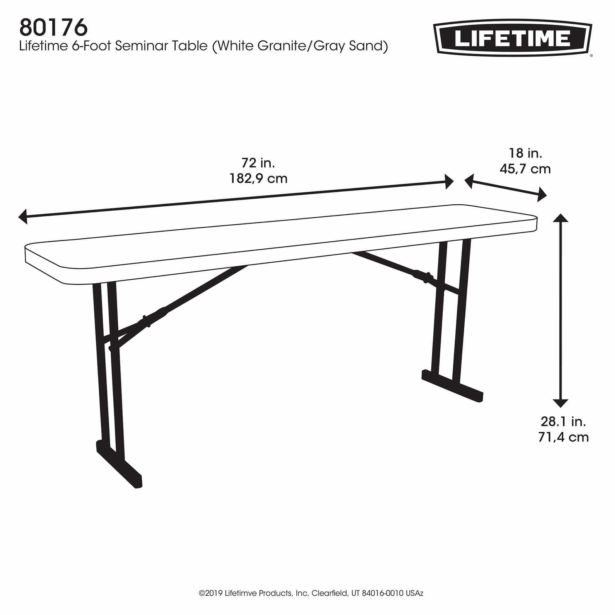 Table pliante rectangulaire 183cm / Conférence