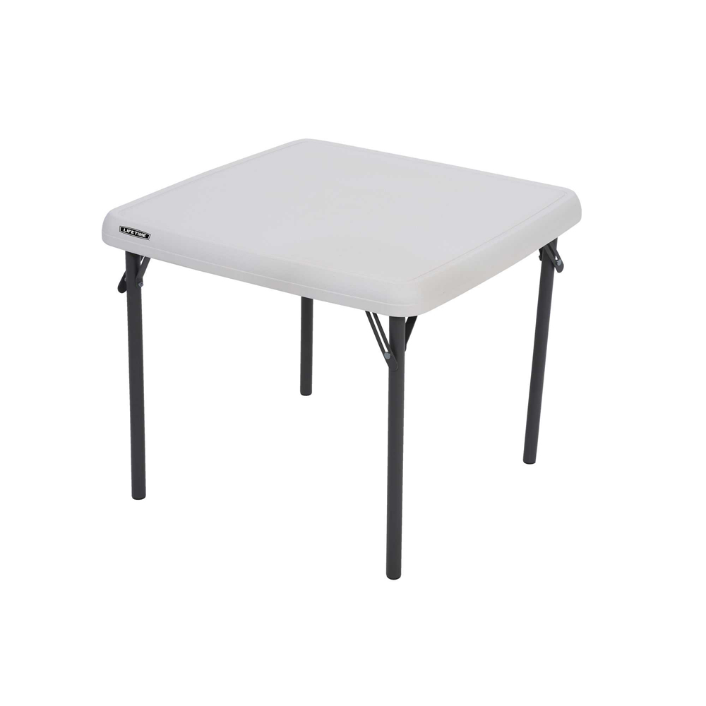 Petite table pliante plastique blanc