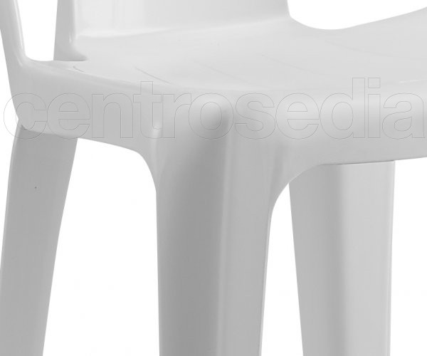 Chaise Empilable Bistrot LIANA / Vert ou Blanc