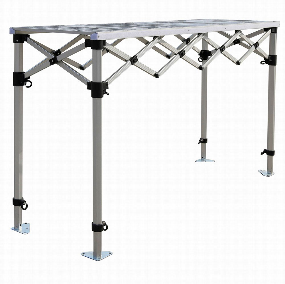 Bar Comptoir pliant 1.80m / Hauteur Rglable / Plateau et pitement en Alu