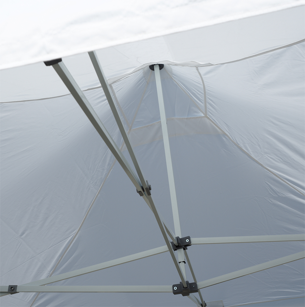Tente Reception Acier 3x3m 300gr M2 BLANC - Gamme Strong