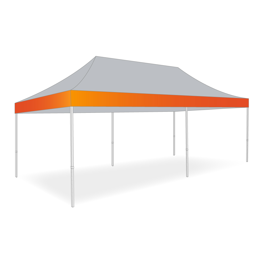 Impression Bandeau - Tente pliante 3x6m