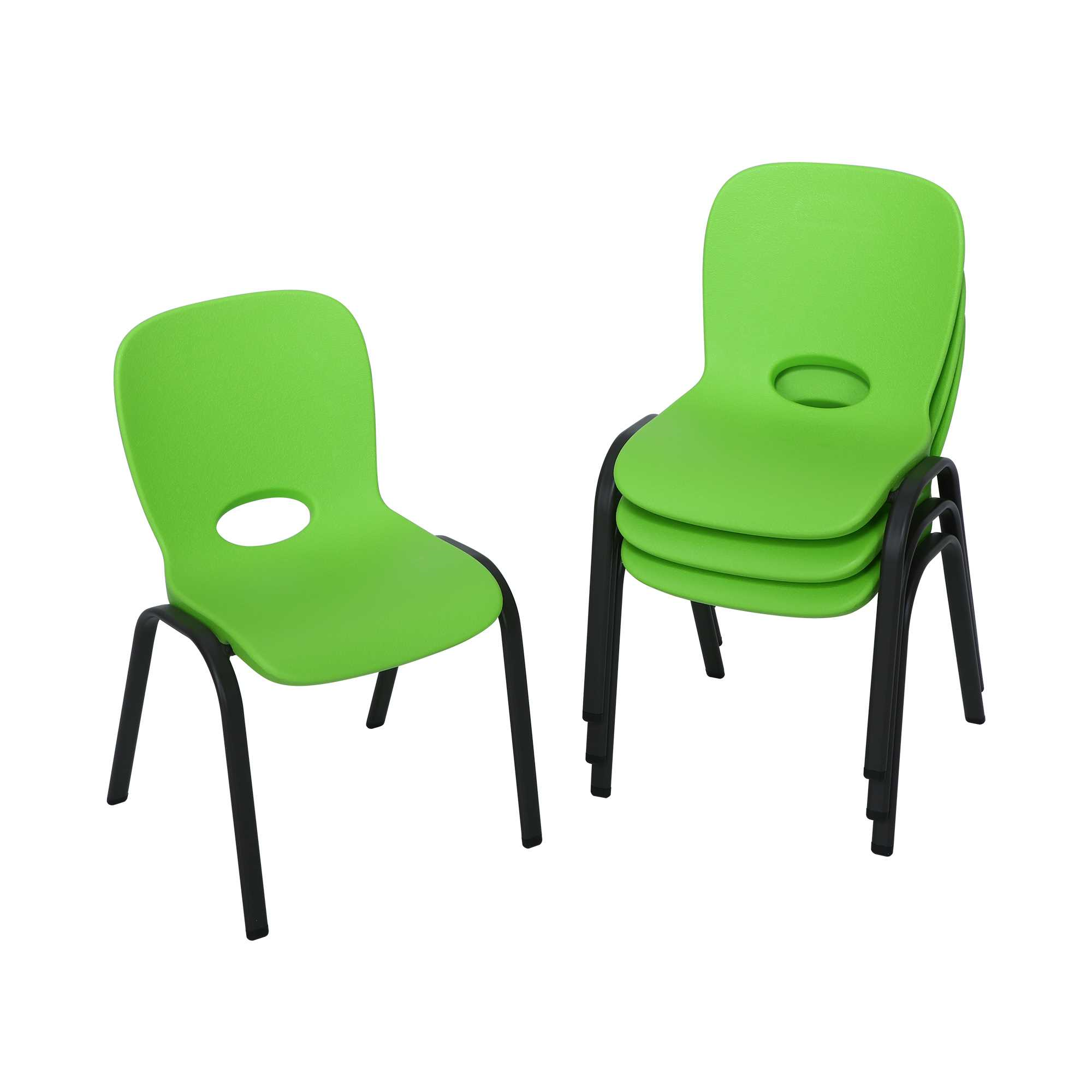 Chaise enfant empilable / Vert  Chaise pliante et empilable  Chaise