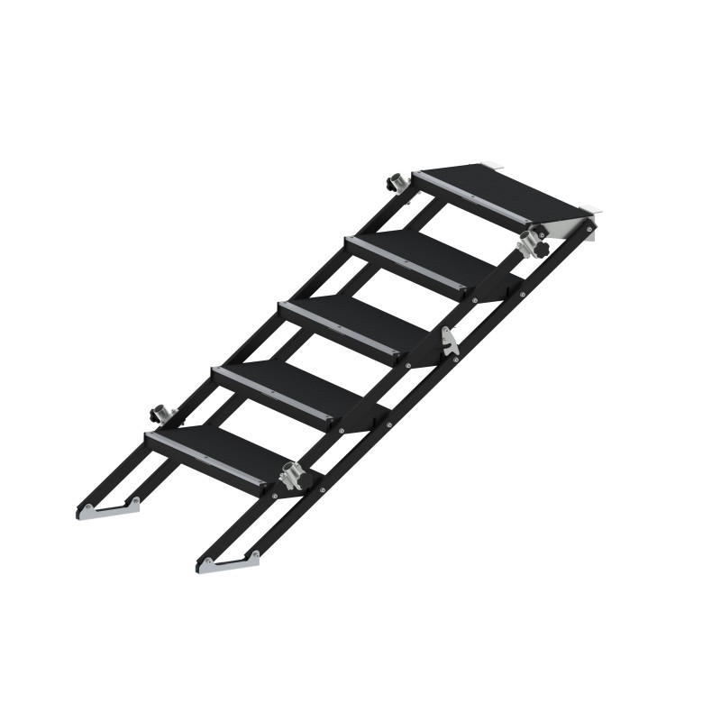 Escalier ajustable 5 marches pour Podium Deck / hauteur 80-140cm