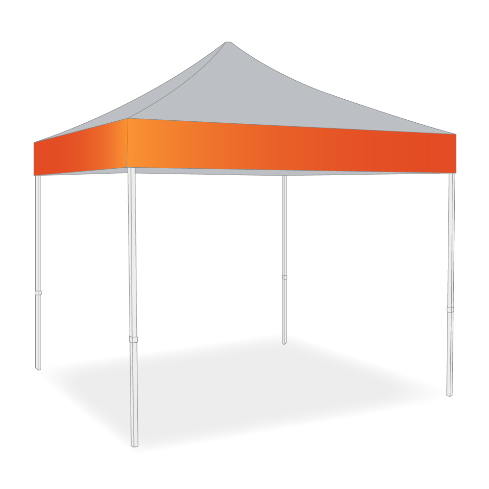 Impression Bandeau - Tente pliante 4x4m