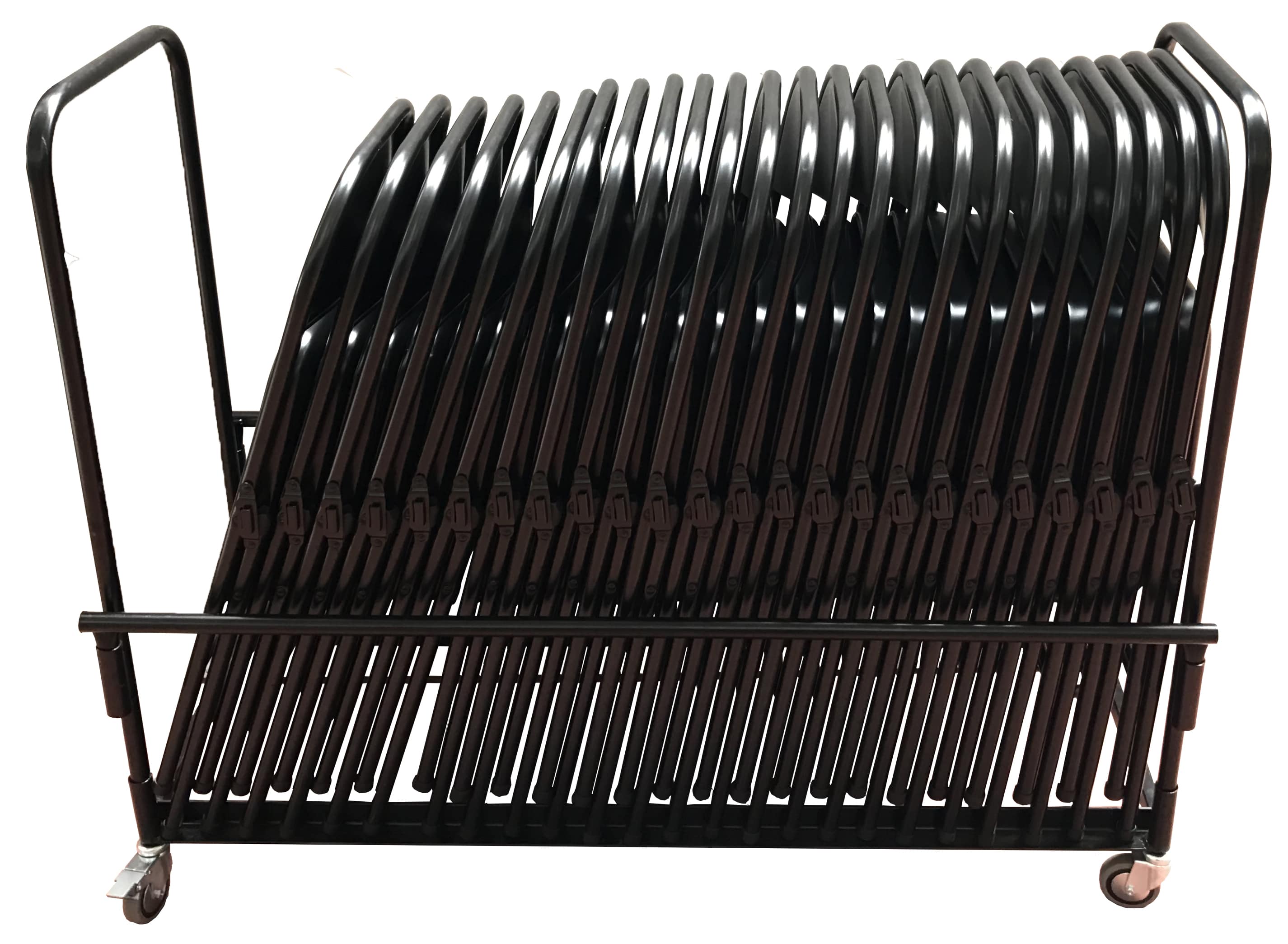 Chariot de chaises / 25 chaises pliantes  Chaise pliante et empilable