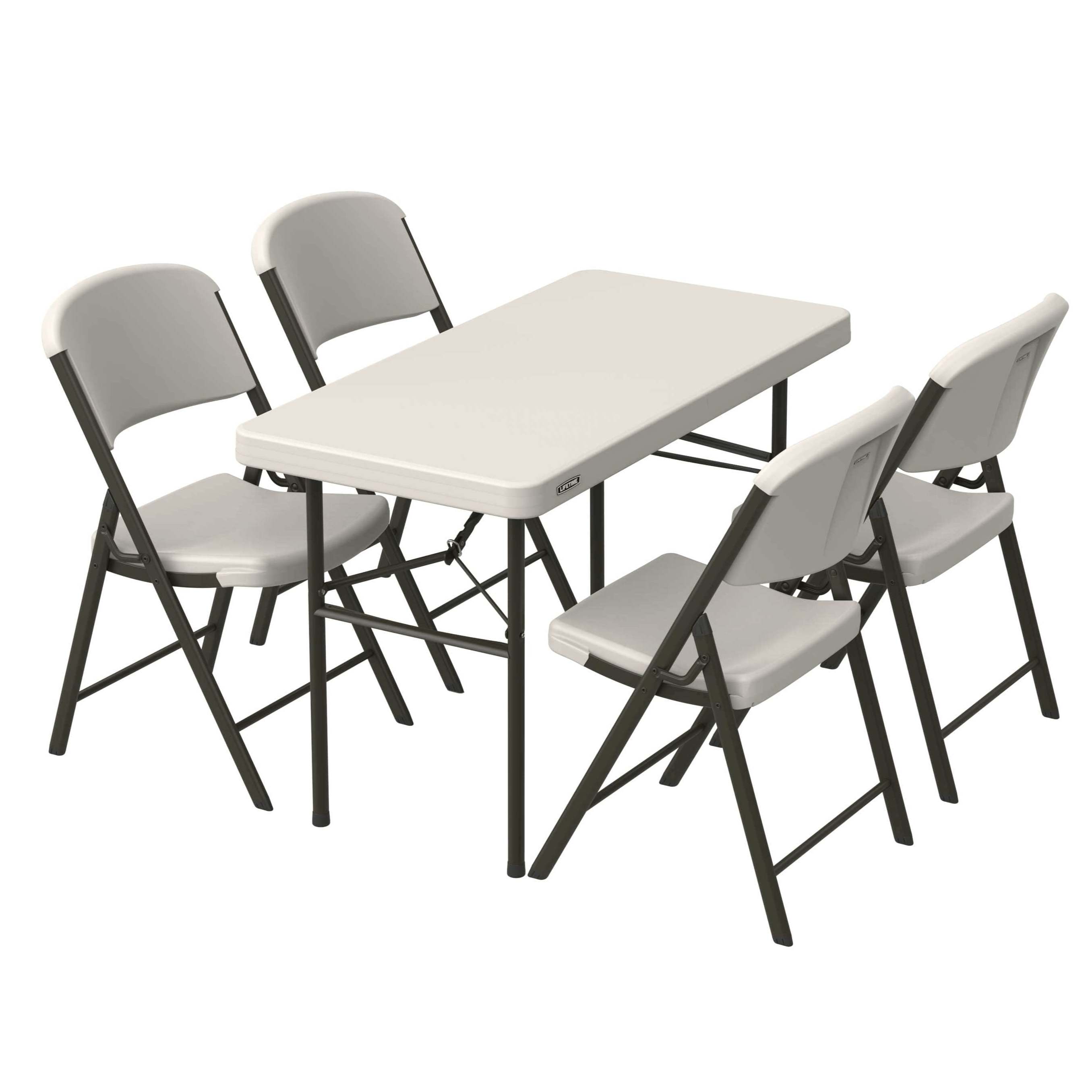  Table  pliante  rectangulaire beige 122cm 4 personnes 