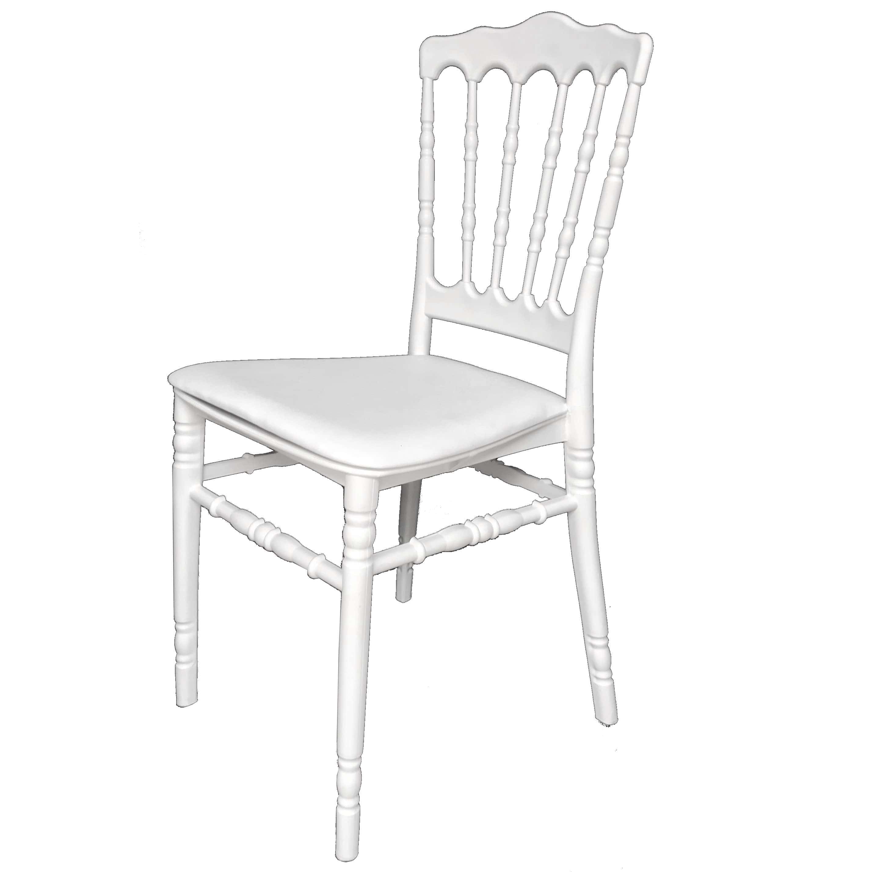 Chaise empilable NAPOLEON/ Blanche