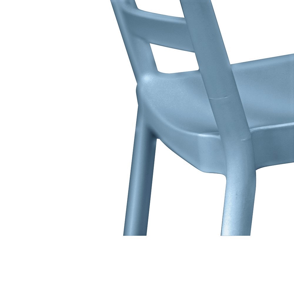 Chaise empilable BERLIN / Bleu Gris clair