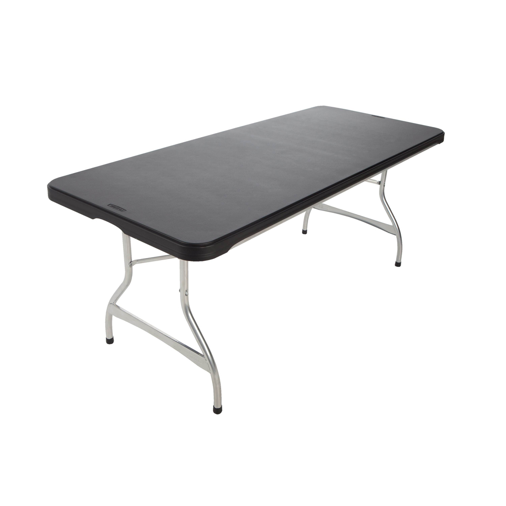 Table pliante rectangulaire 183cm NESTING (noir) / 8 personnes