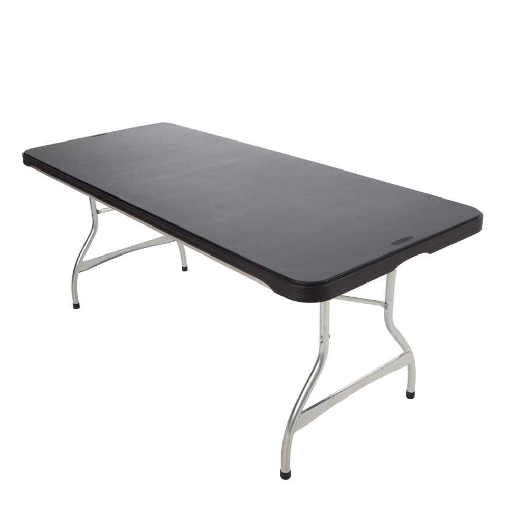 Table pliante rectangulaire (noire) 183cm NESTING / 8 personnes