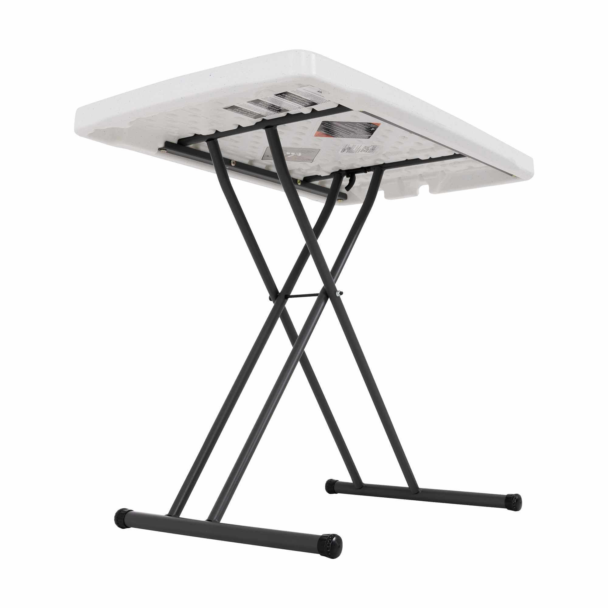 Table pliante ajustable 76 cm / 4 hauteurs réglables Table pliante
