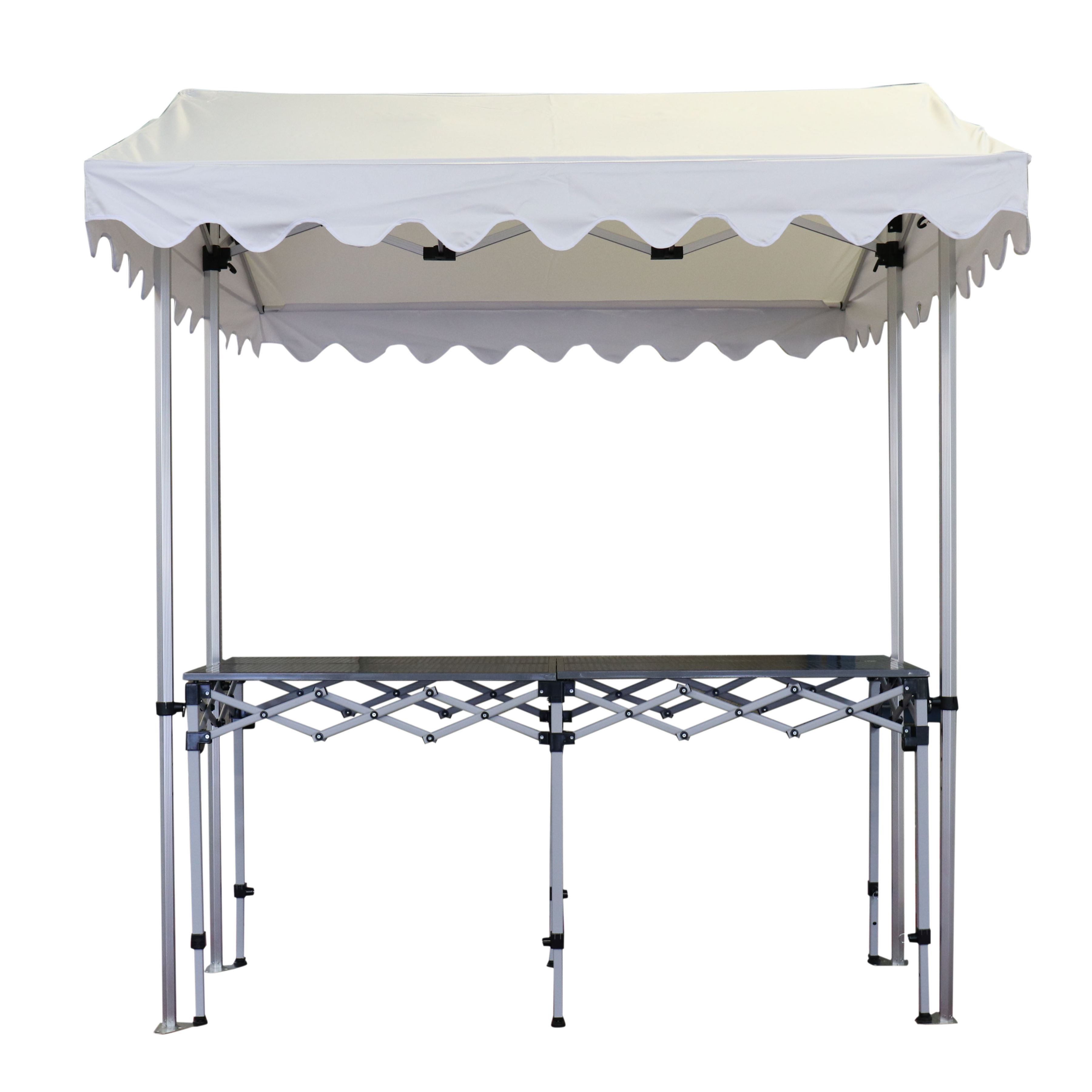 Stand de marché Alu 40mm 2x2m 300gr M2 BLANC Gamme PRO légère Stand