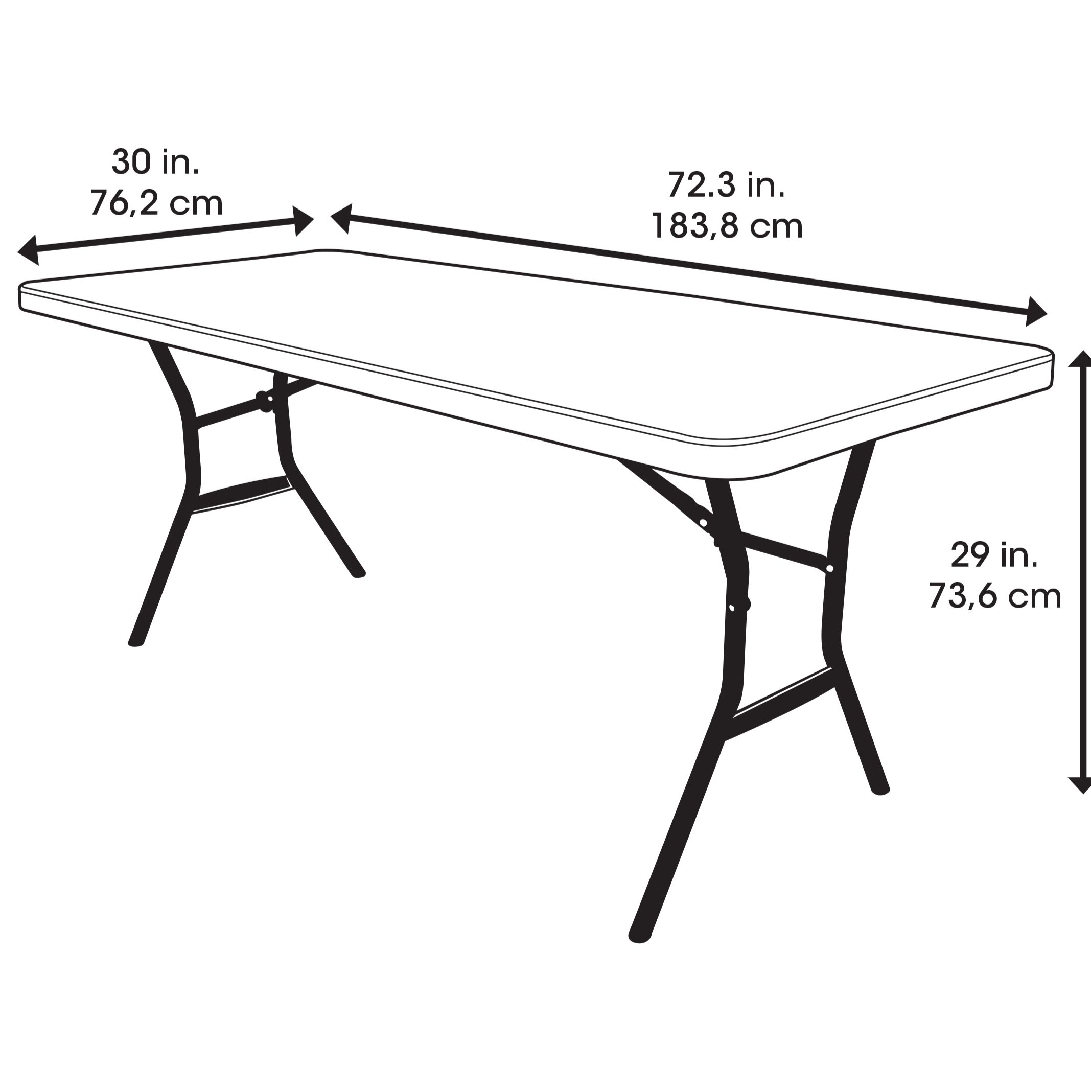 Table pliante rectangle 4 personnes