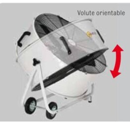 Ventilateur Mobile Orientable pour tentes pliantes