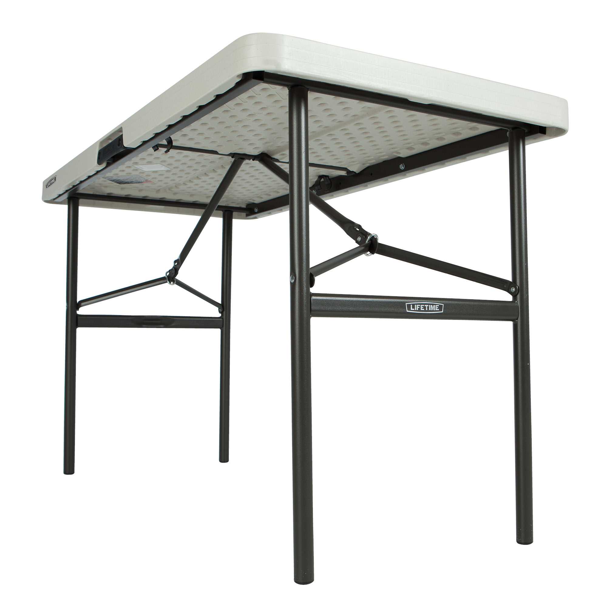 Table pliante rectangulaire (beige) 122cm / 4 personnes