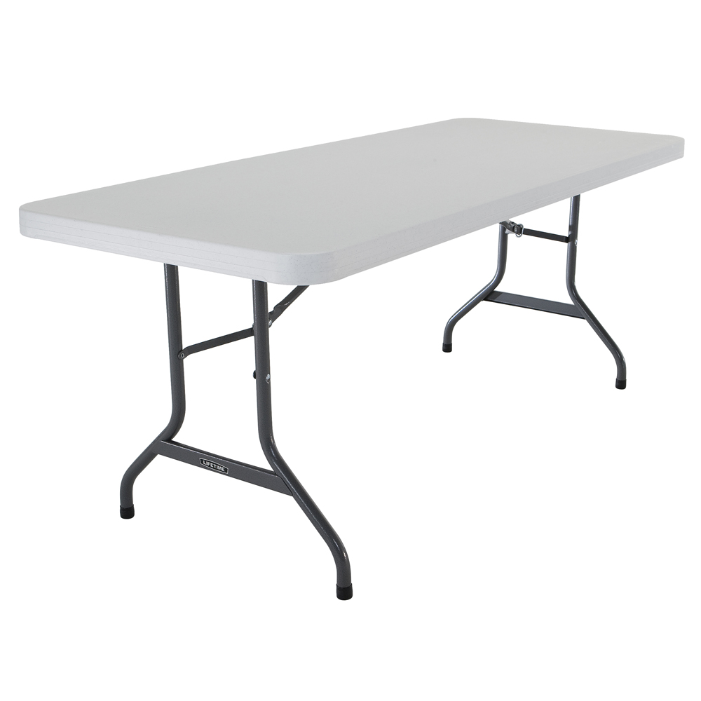 Table pliante rectangulaire ajustable (beige) 122cm NESTING / 4 personnes - Table  pliante - Table pliante polyéthylène