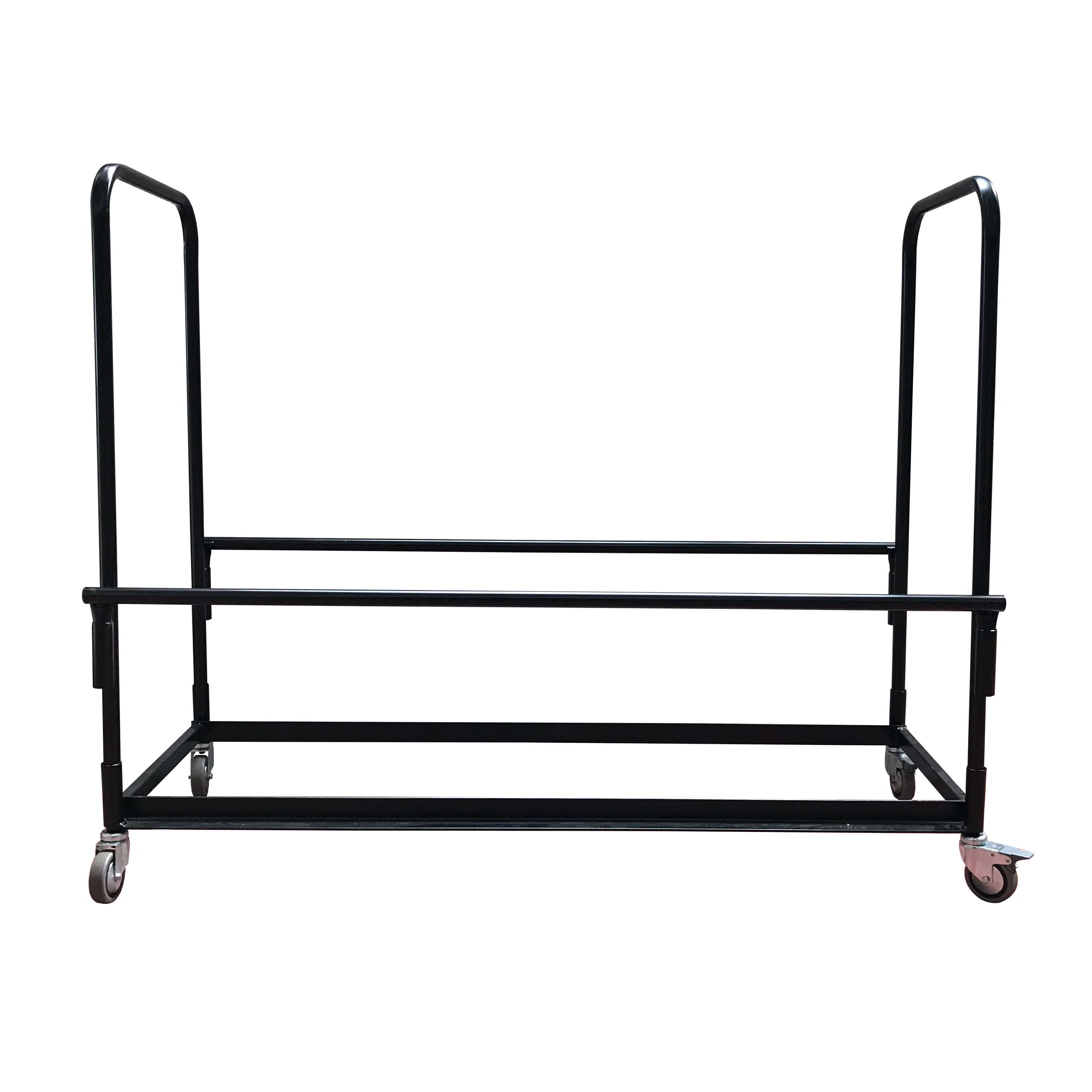 Chariot De Rangement Pour Chaises Pliantes - Support 25 Chaises, 136kg Charge, Roulettes 360° (Noir Mat)