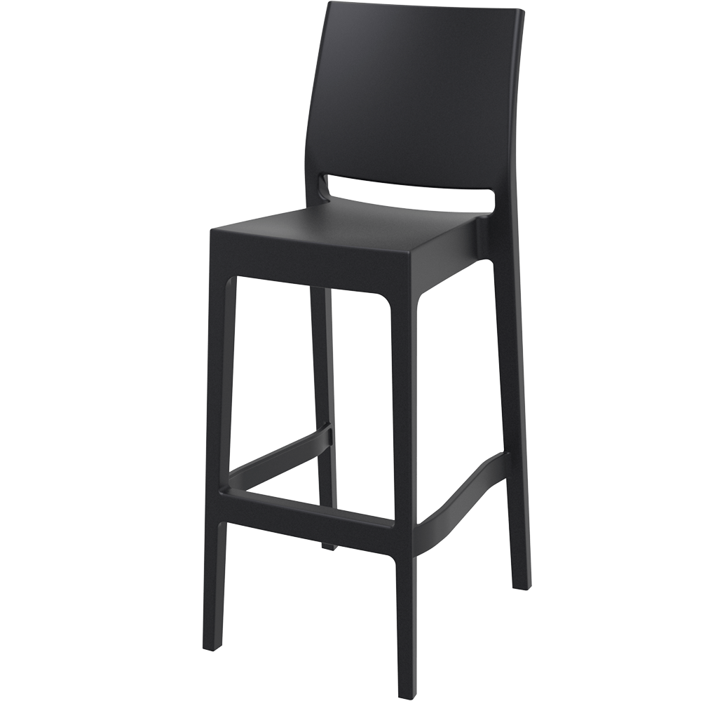 Tabouret Haut MAYA Noir