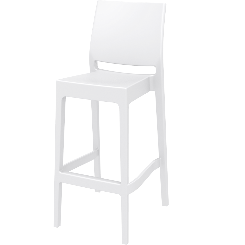 Tabouret Haut MAYA Blanc