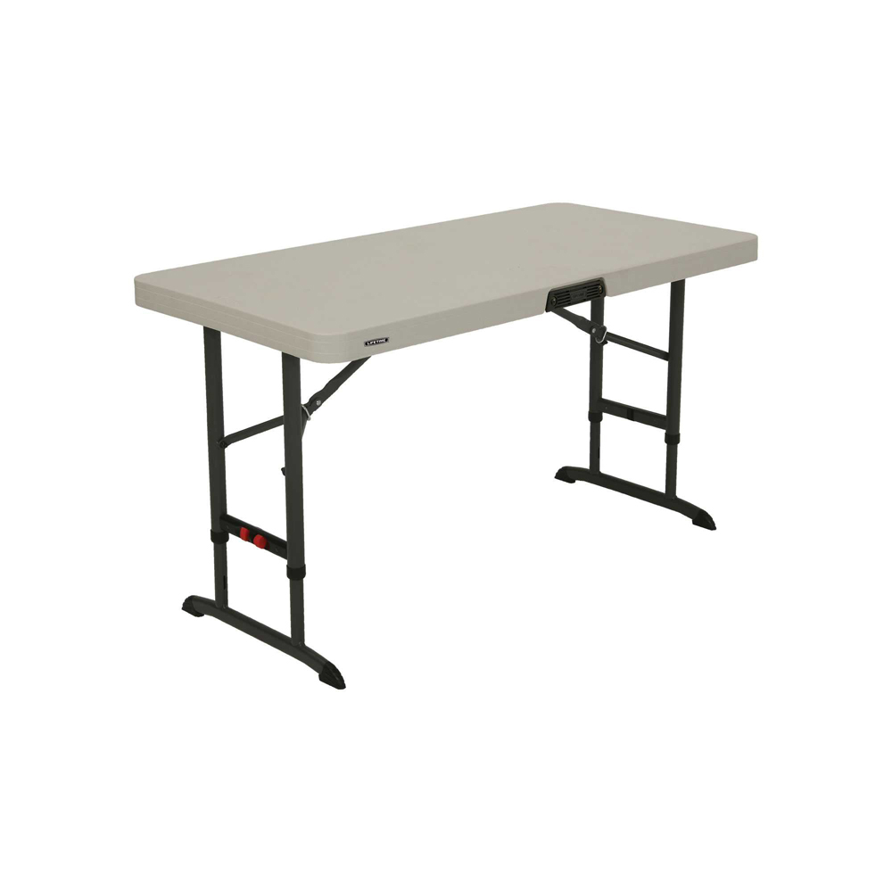 Table pliante rectangulaire ajustable 122cm (beige) NESTING / 4 personnes