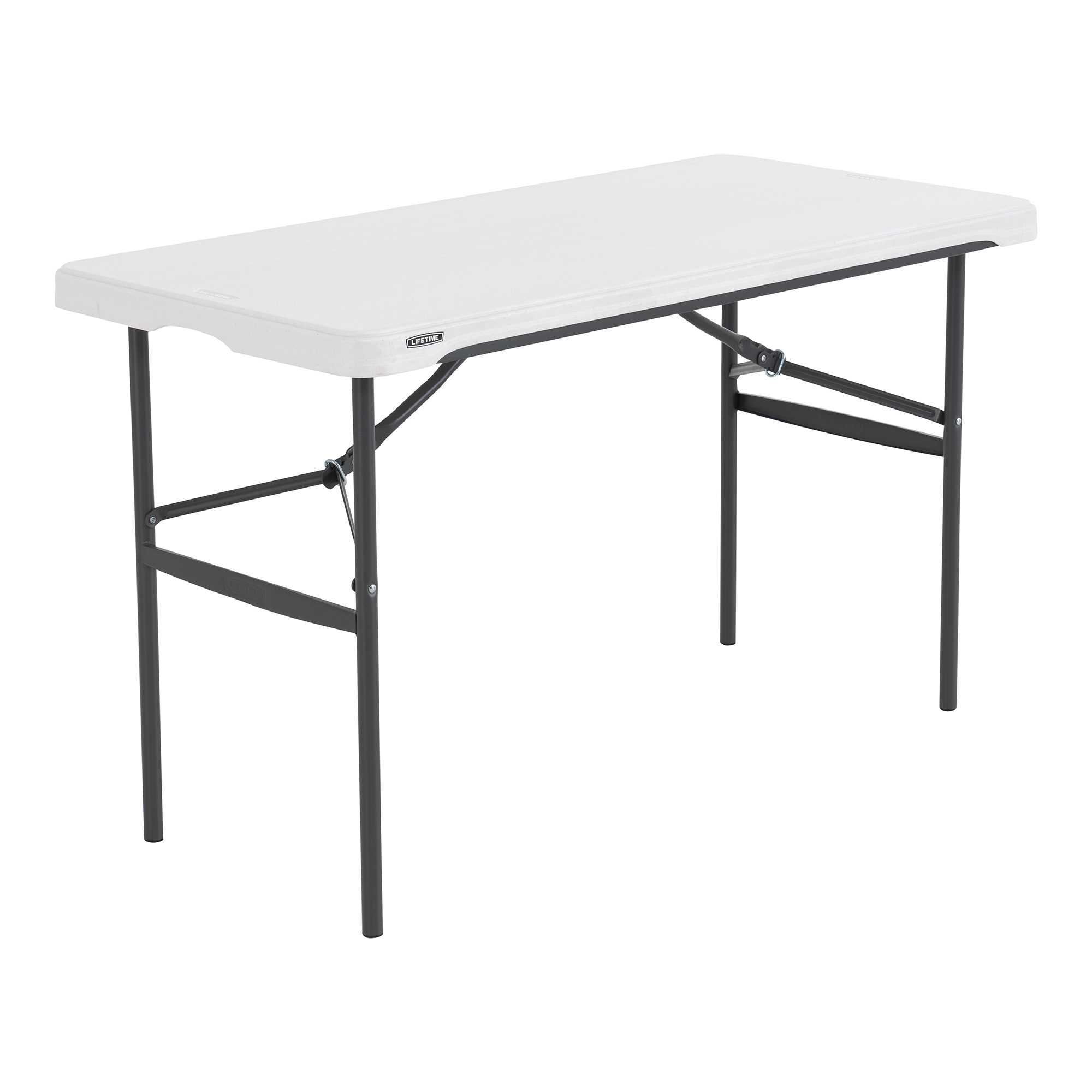 Table pliante rectangulaire 122cm (blanc) NESTING / 4 personnes