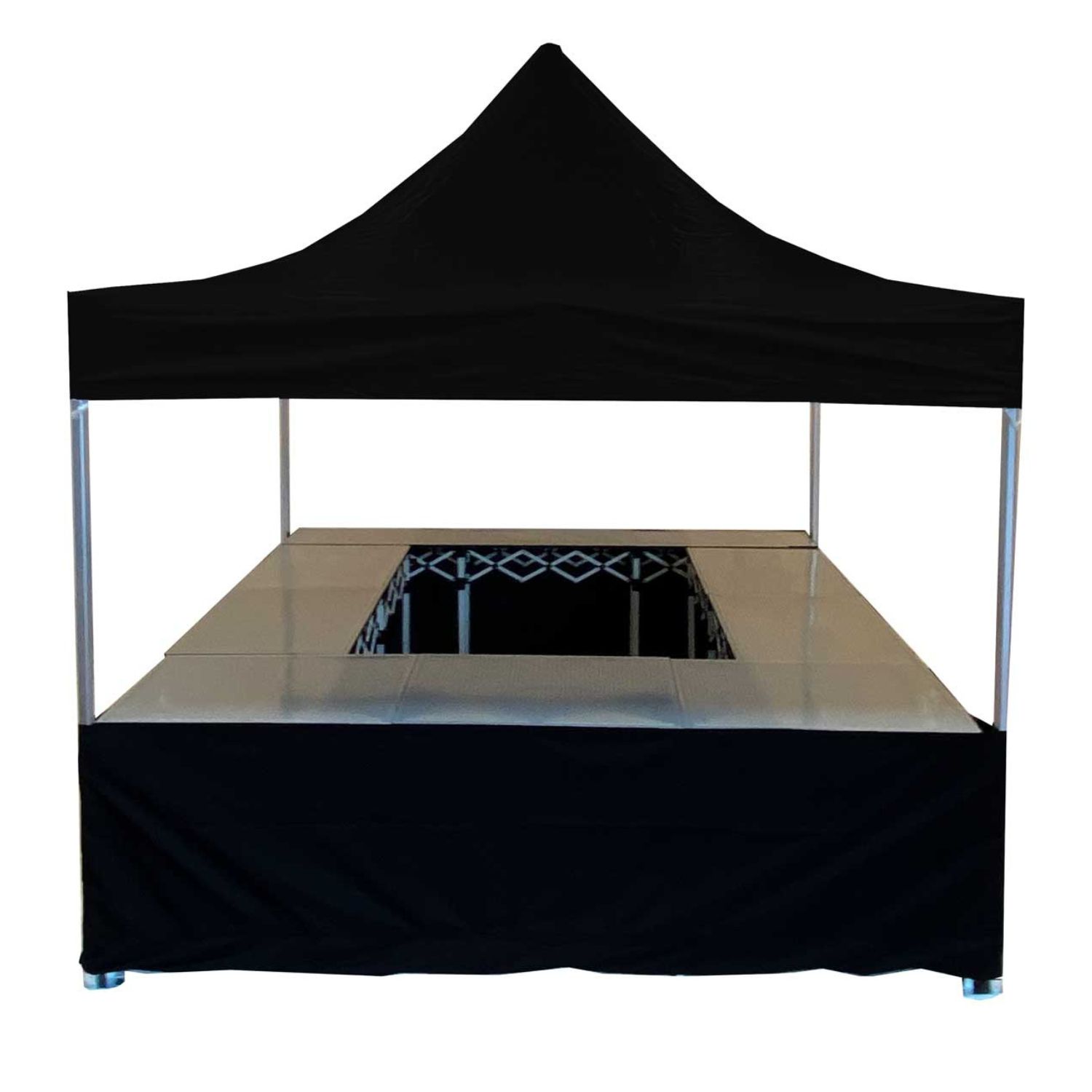 Stand buvette Alu 40mm 3x3 300gr M2 NOIR  