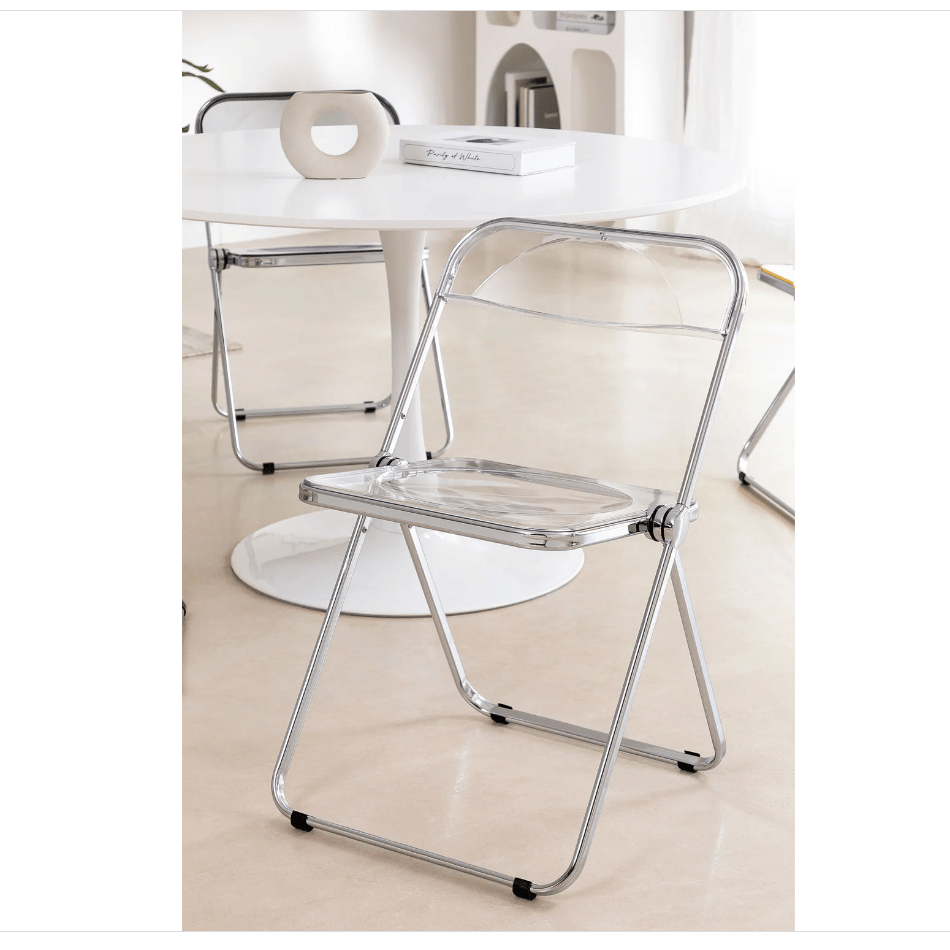 Chaise Pliante Transparente En Acrylique - OHMG - HSTURYZ - Pliage