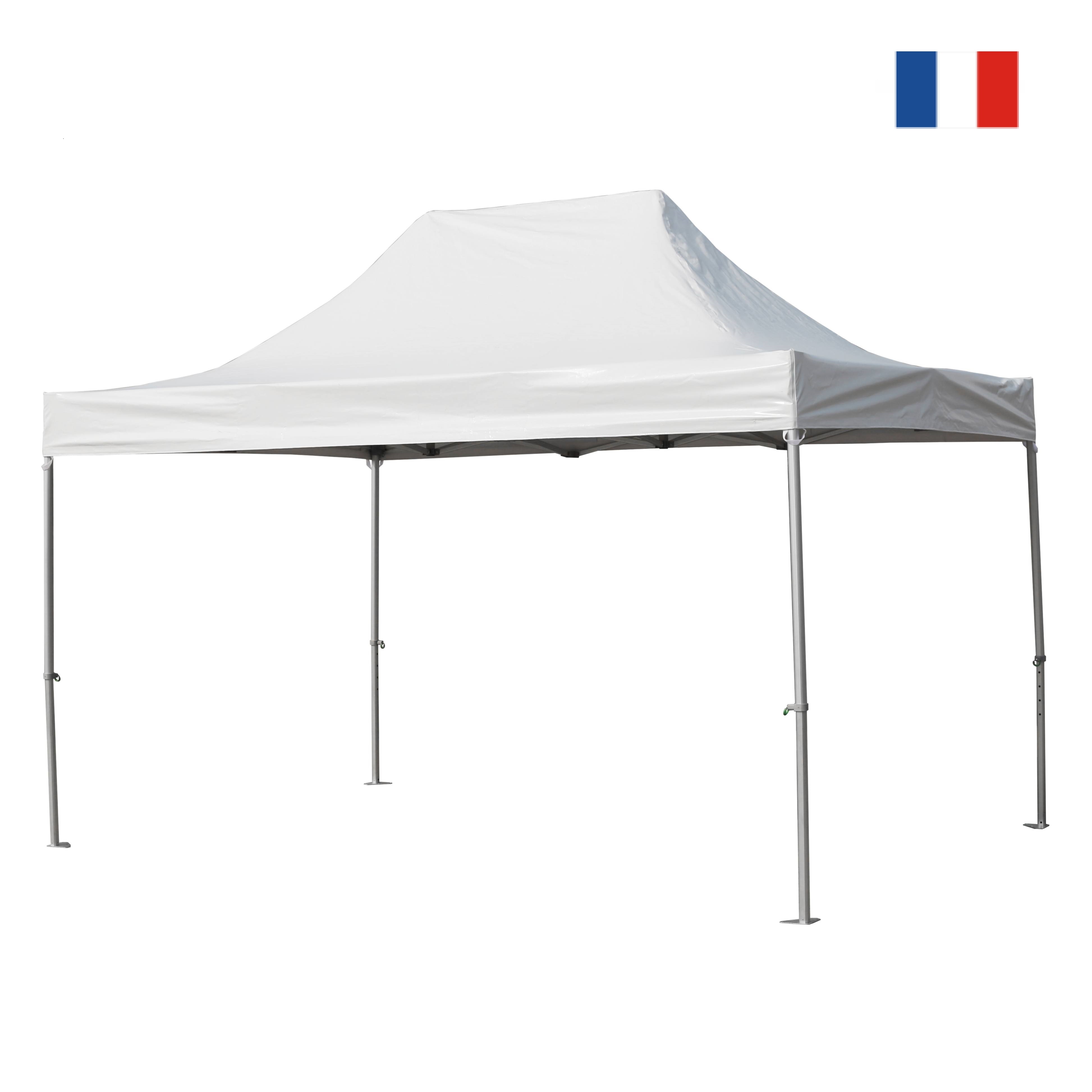 Tente Reception Alu 50mm 3x4,5m 520gr M2 BLANC - Gamme PRO+