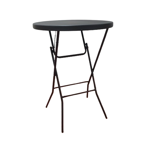 Table pliante Mange Debout hauteur 110cm Dia 80cm (noir) / 2-4 personnes