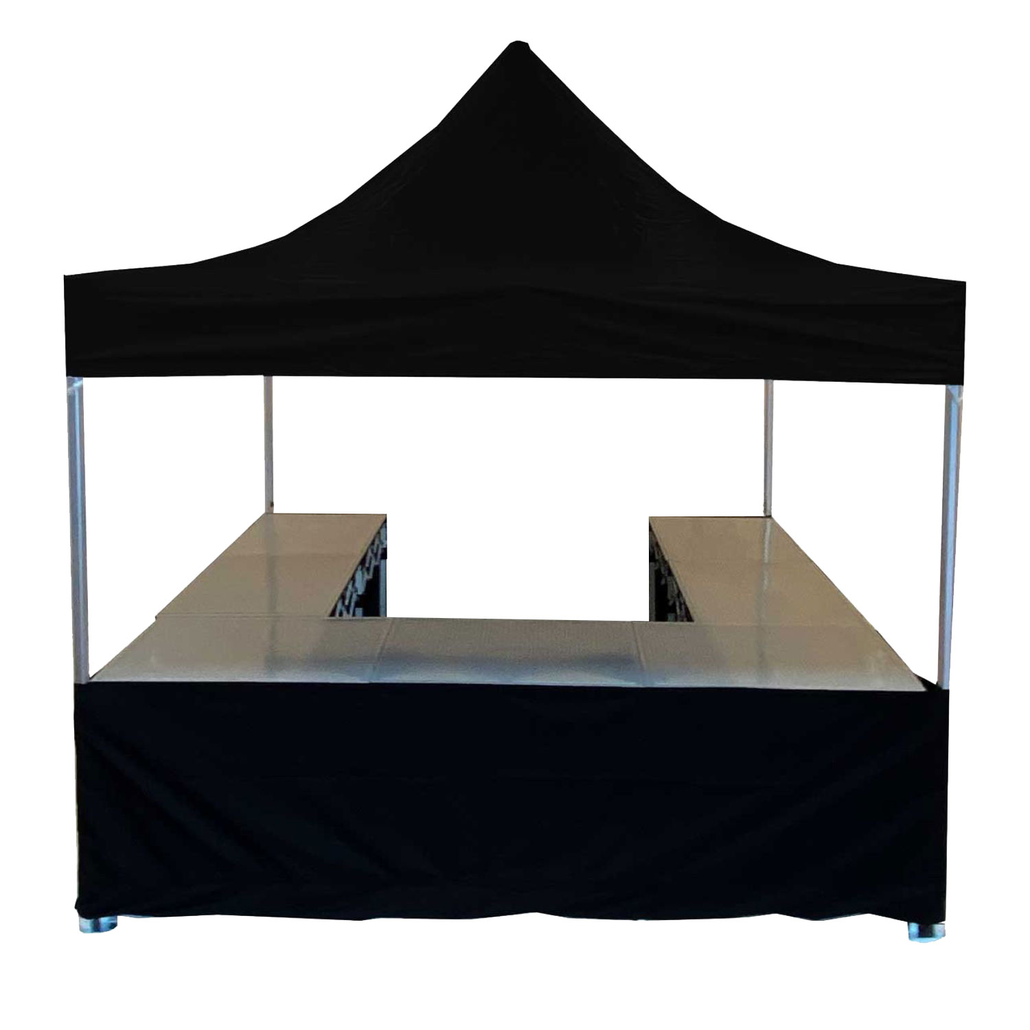 Stand buvette Alu 40mm 3x3 300gr M2 NOIR  