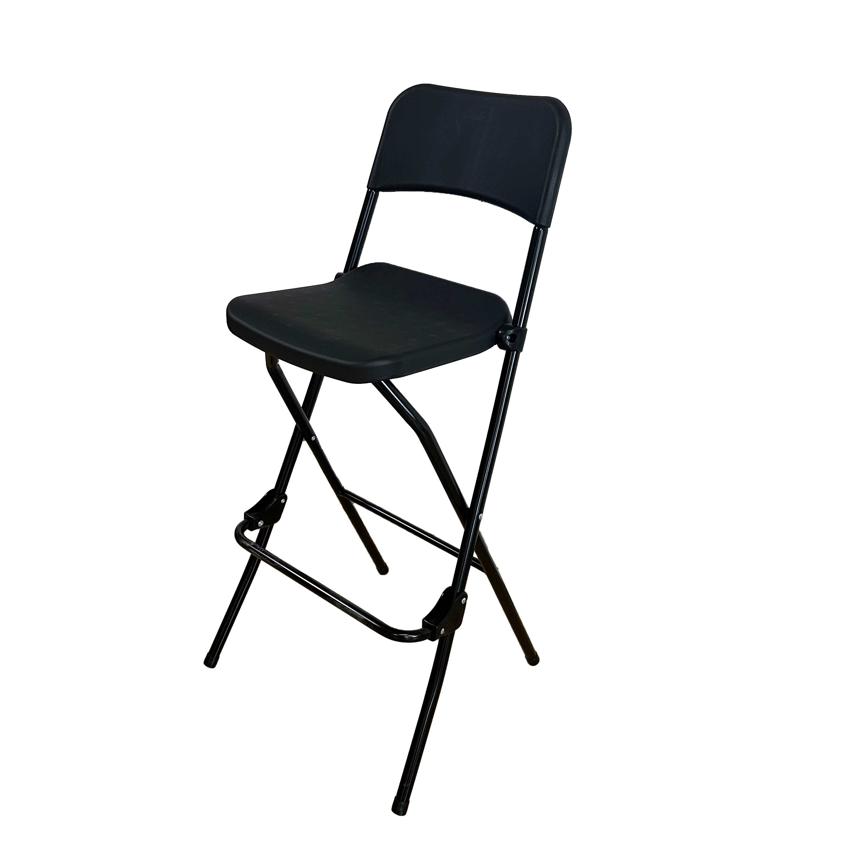 Tabouret Haut Pliant Noir 