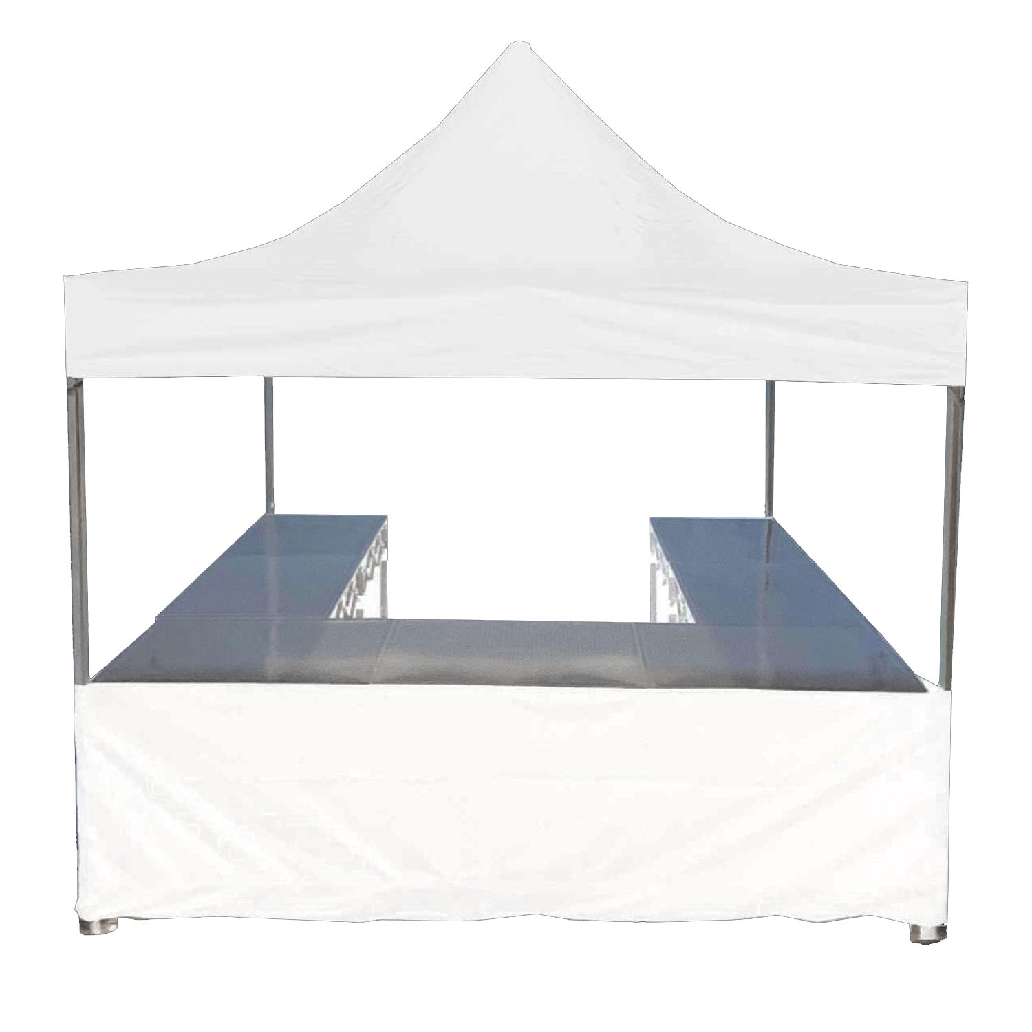 Stand buvette Alu 40mm 3x3 300gr M2 BLANC 