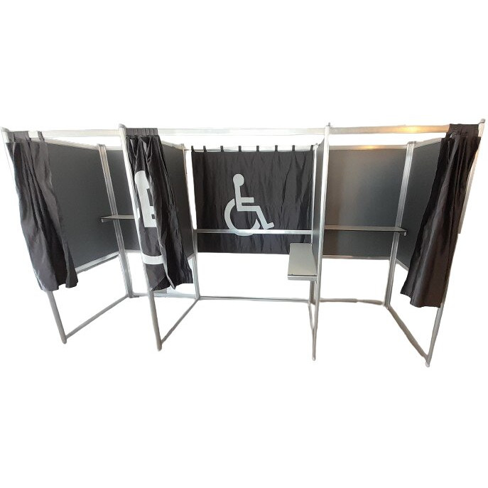 3 isoloirs: 2xPMF-IS100 + 1 PMF-PMR